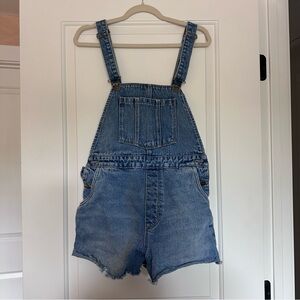 Rollas shorts overalls size 27 dark denim